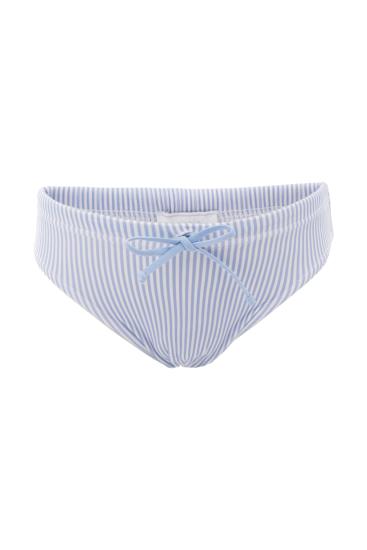 BLUE AND WHITE STRIPE SWIM WEAR 